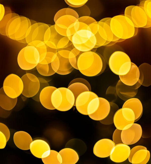 Abstract image symbolizing questions and clarity, with glowing orbs.